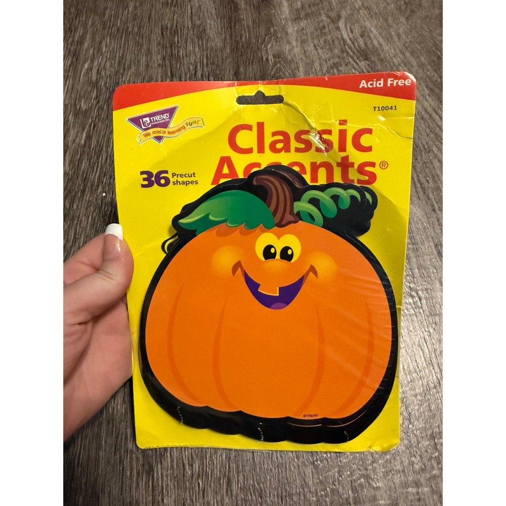 Trend Enterprises Classic Accent 36 Precut Pumpkin Shapes T10041 Fall Decor 2003